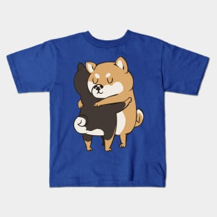 Shiba Inu Hugs Kids T-Shirt